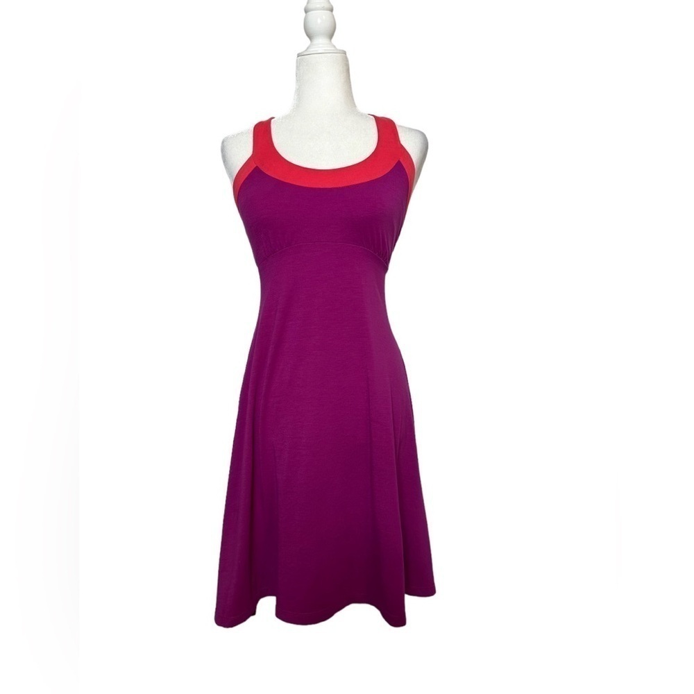 PrAna Cali Racerback Activewear Dress Womens‎ Size XS Athleisure Pink Built Bra